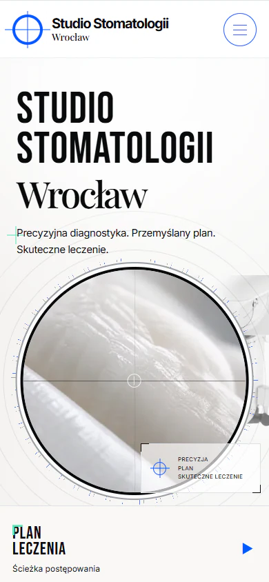 Mobilna wersja propozycji Studio Stomatologii